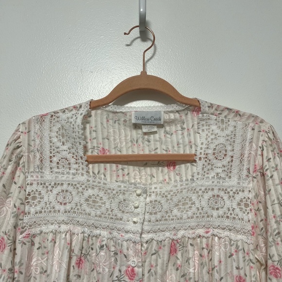 Willow Creek VINTAGE Long Sleeve Nightgown Dress SMALL - Picture 3 of 7